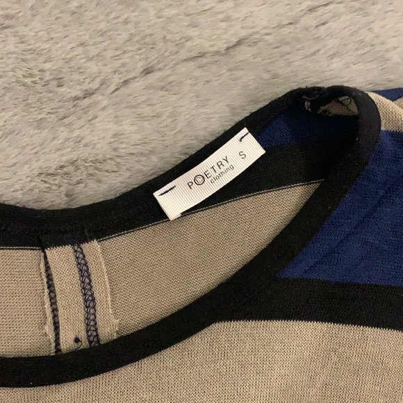 Striped Shirt with Button Down Back - Picture 4 of 4